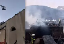 Vasto incendio nella notte a Fraviano di Vermiglio, 200 vigili del fuoco in azione. Coinvolte anche una chiesa e alcune abitazioni