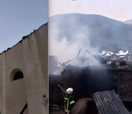 Vasto incendio nella notte a Fraviano di Vermiglio, 200 vigili del fuoco in azione. Coinvolte anche una chiesa e alcune abitazioni