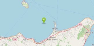 Terremoto di magnitudo 3.2 al largo della Costa Messinese