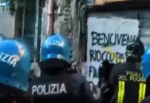 Nuovo sgombero all’alba al Bencivegna occupato, identificati 60 anarchici