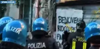 Nuovo sgombero all’alba al Bencivegna occupato, identificati 60 anarchici