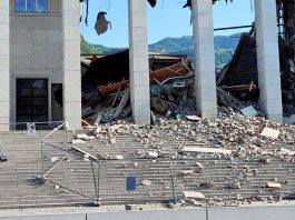 Crollo al Tribunale di Bolzano, cede una parte dell’edificio