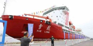 Cina: le rompighiaccio Xuelong aperte ai visitatori a Dalian