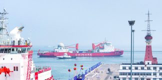 Cina: spedizione artica salpa da Dalian con tre rompighiaccio (1)