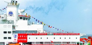 Cina: spedizione artica salpa da Dalian con tre rompighiaccio (3)