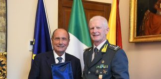 Schifani riceve il comandante interregionale dell’Italia Sud-Occidentale della Guardia di Finanza