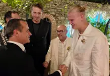 Haaland a Taormina, il sindaco De Luca lo accoglie con ironia: “Il vero bomber sono io”