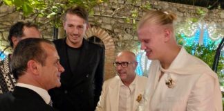 Haaland a Taormina, il sindaco De Luca lo accoglie con ironia: “Il vero bomber sono io”