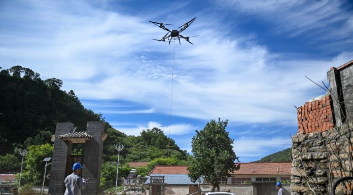 Cina: Hebei, operazioni di soccorso, ripristino infrastrutture dopo piogge (1)