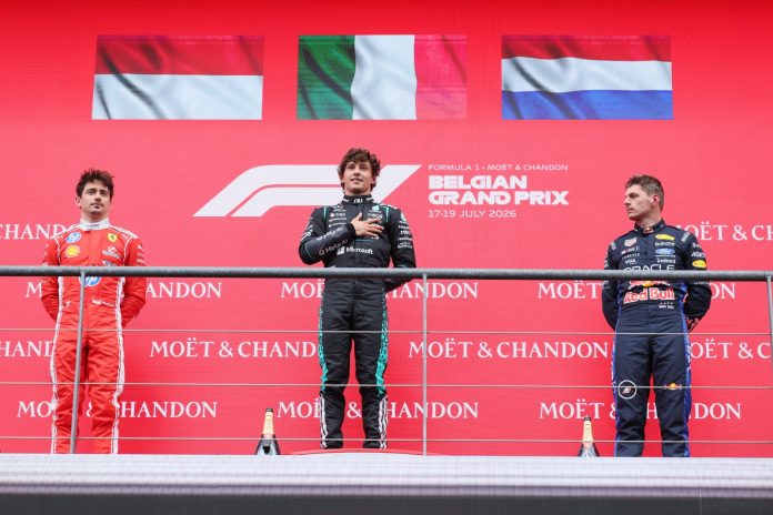 Andrea Kimi Antonelli vince il GP Belgio