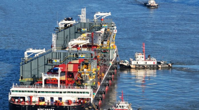 Cina: salpa la Wontanara, nave autoscaricante da tre primati mondiali (1)