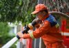 Cina: a Dunhua interventi di ripristino dopo le inondazioni (1)