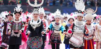 Cina: prefettura di Qiandongnan celebra 70esimo anniversario di fondazione (2)