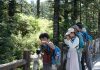 Cina: paesaggi e turisti sul monte Wawu nel Sichuan (3)