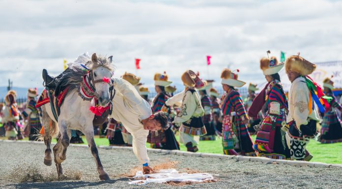 Cina: Xizang, iniziata gara ippica con diversi eventi in programma (2)