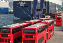 Cina: bus elettrici BYD partono da Yantai verso Londra (2)