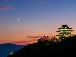 Cina: Luna e Venere visibili nel cielo dello Heilongjiang (3)