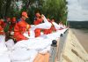Cina: Heilongjiang, rafforzati gli argini lungo il fiume Mudanjiang (2)