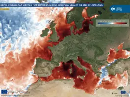 Malta, un’eccezionale ondata di calore marino colpisce il Mediterraneo Occidentale