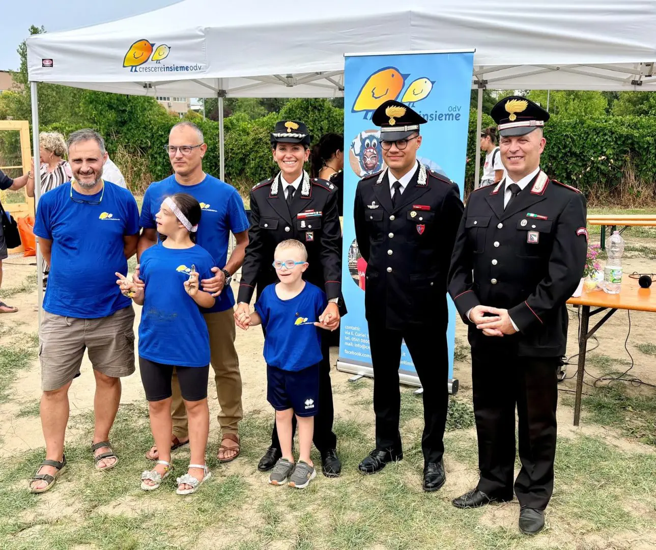 Rimini, rappresentanza dei Carabinieri all’avvio del progetto sociale “Lavor-Io Lab” dell’Associazione Crescere Insieme