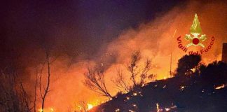 Cala l’emergenza incendi, a Palermo torna il bollino giallo