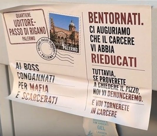 Cartoline a Palermo per i boss scarcerati, “niente pizzo o vi denunciamo” / Video