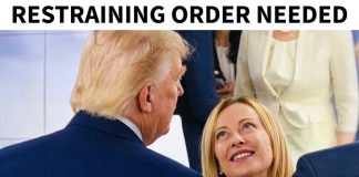 Trump posta foto con Meloni e chiede “ordine restrittivo”. Tajani “Dichiarazioni che si commentano da sole”