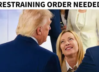 Trump posta foto con Meloni e chiede “ordine restrittivo”. Tajani “Dichiarazioni che si commentano da sole”