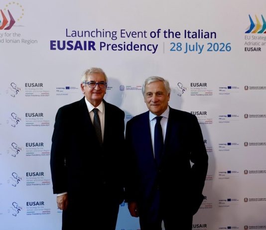 Tajani e Foti inaugurano la Presidenza italiana della Strategia UE per la Regione Adriatico-Ionica
