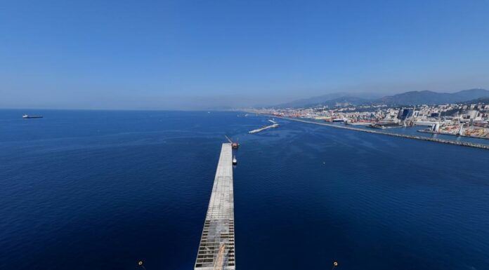 Webuild, la nuova Diga Foranea di Genova raggiunge 1,5 chilometri di lunghezza