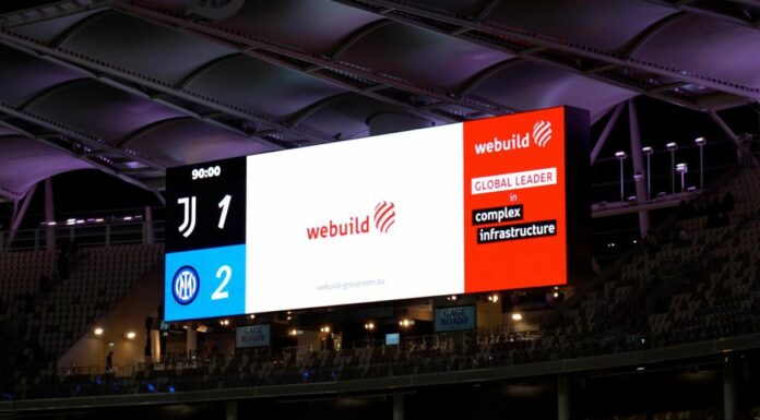 Webuild sostiene il calcio italiano a Perth con Milan, Inter, Juventus e Palermo