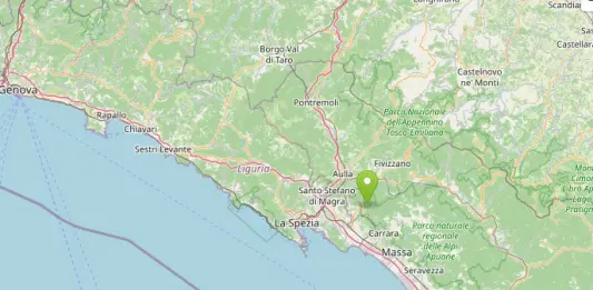 Scossa di terremoto di magnitudo 3.7 in provincia Massa e Carrara, nessun danno