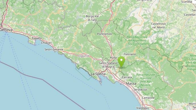 Scossa di terremoto di magnitudo 3.7 in provincia Massa e Carrara, nessun danno