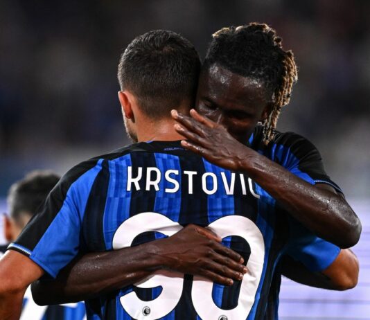 Esordio con vittoria per l’Atalanta, battuto 2-1 il Sassuolo
