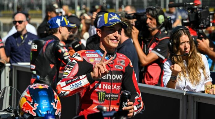 Marc Marquez precede Acosta al Gp di Aragon, terzo Bezzecchi