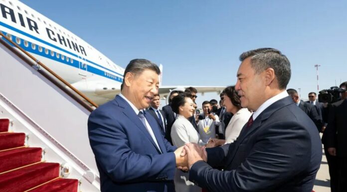 Il presidente cinese Xi Jinping in Kirghizistan per il Vertice SCO