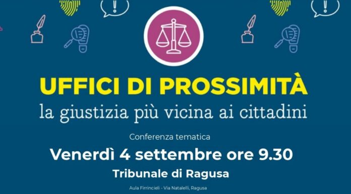 Uffici di Prossimità, parte da Ragusa il ciclo di incontri nei tribunali siciliani