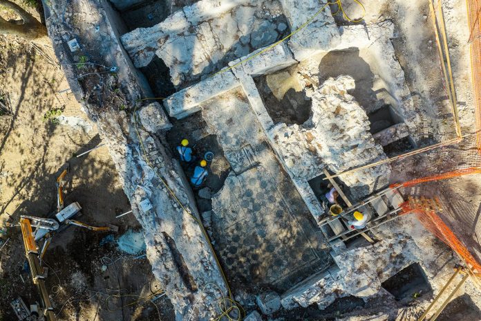 3 Villa Celimontana drone cantiere 1
