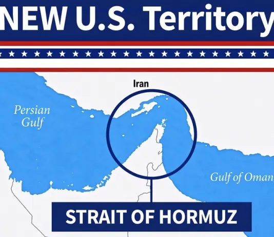 Iran, Trump pubblica mappa dove Hormuz è “nuovo territorio Usa”. Teheran replica: “Presto correggeremo le illusioni”