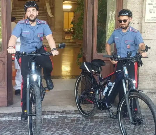 Carabinieri in bici e motorino elettrico pattuglieranno l’area del Policlinico Umberto I di Roma