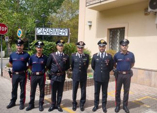 Il Comandante della Legione Carabinieri “Sicilia” Ubaldo Del Monaco in visita alle Stazioni di Piraino e Sinagra