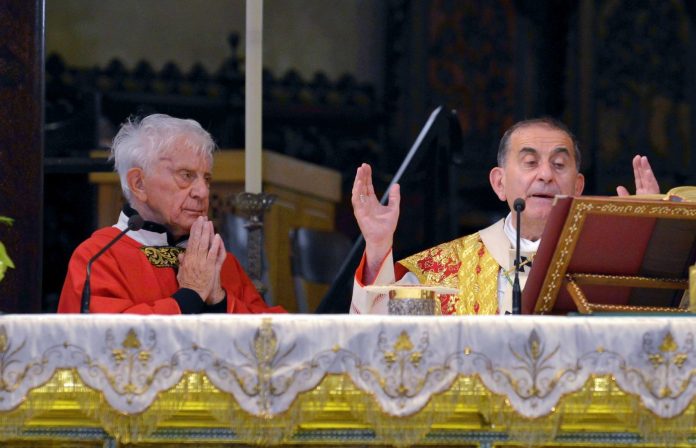 Basilica di Sant Ambrogio, Messa per i 90 anni di Don Mazzi, con monsignore Mario Delpini