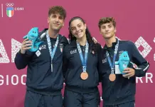 Giochi del Mediterraneo di Taranto 2026, tris di medaglie per il fioretto azzurro: Davide Filippi è d’argento, bronzo per Giulio Lombardi e Irene Bertini
