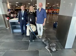 Partito dall’aeroporto di Palermo il primo volo ITA Airways con cane di grossa taglia