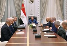 السيسي يلتقي الرئيس التنفيذي لشركة إيني كلاوديو ديسكالزي