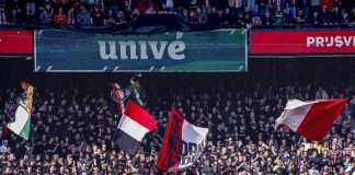 Feyenoord fans throw flares, five Cambuur fans injured