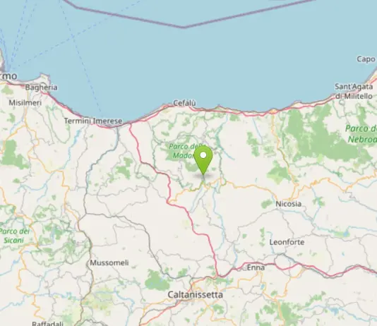 Terremoto sulle Madonie nel Palermitano, scossa di magnitudo 3.3