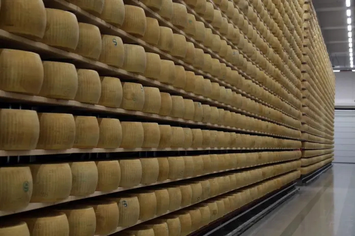 Inaugurazione del piu grande magazzino di stagionatura del Parmigiano-Reggiano dell appennino