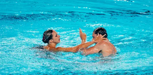 Nuoto artistico, Pelati e Ruggiero argento nel duo misto tecnico agli Europei di Parigi