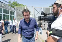 Salvini a Bollate in visita a Mario Roggero